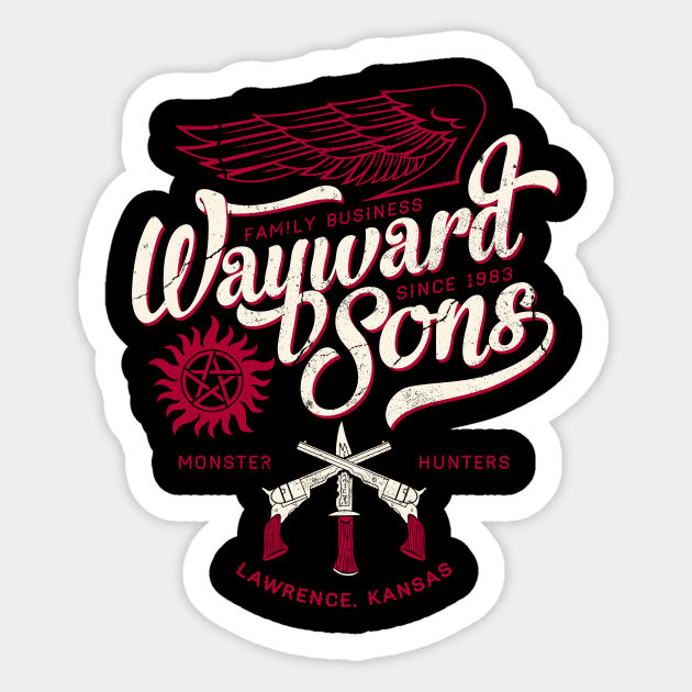 Wayward Sons - Winchester Sticker by Nemons